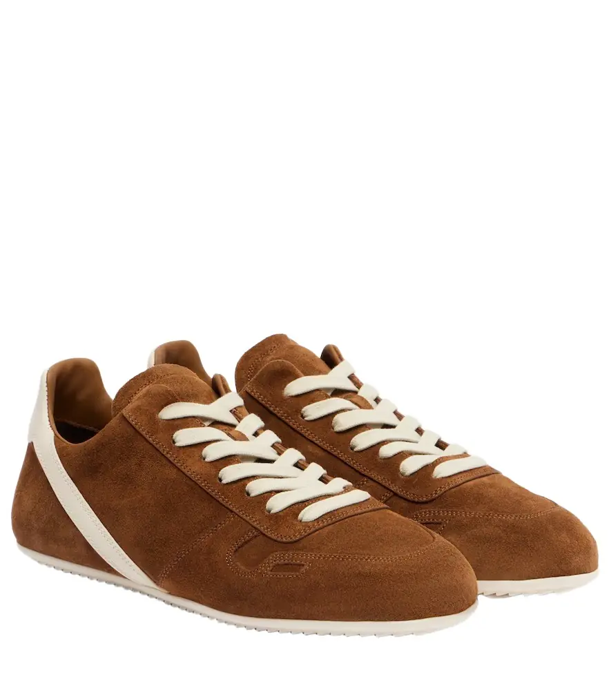 Rick Owens Minimal suede sneakers