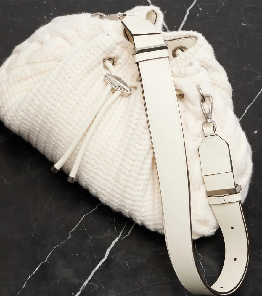 Jimmy Choo Cinch cable-knit bucket bag | Thumbnail 3 Jimmy Choo Cinch cable-knit bucket bag | Thumbnail 3