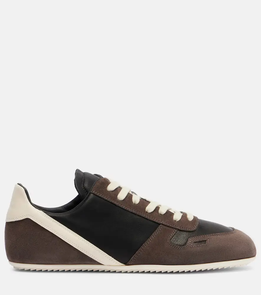Rick Owens Minimal leather and suede sneakers | Thumbnail 2