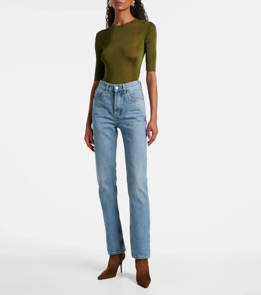 Saint Laurent Mid-rise bootcut jeans | Thumbnail 4 Saint Laurent Mid-rise bootcut jeans | Thumbnail 4