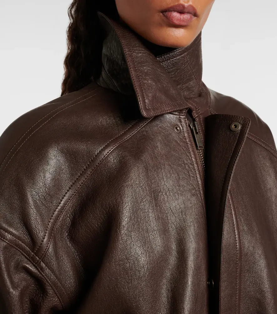 Saint Laurent Leather bomber jacket | Thumbnail 2 Saint Laurent Leather bomber jacket | Thumbnail 2