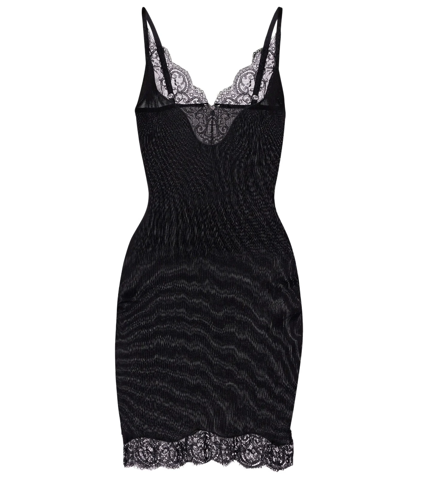 Lace-trimmed silk jersey slip dress Lace-trimmed silk jersey slip dress