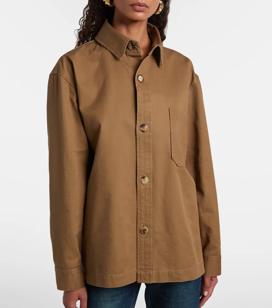 Saint Laurent Cassandre cotton and linen overshirt | Thumbnail 5 Saint Laurent Cassandre cotton and linen overshirt | Thumbnail 5