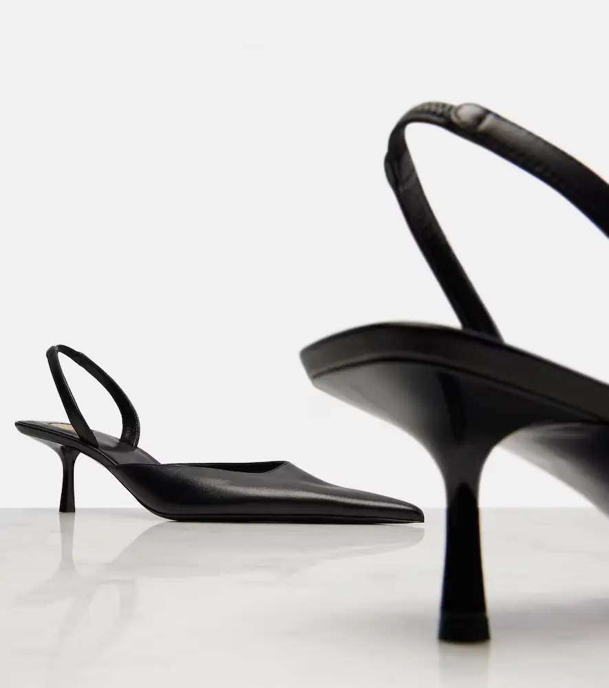 Saint Laurent Misty 55 leather slingback pumps | Thumbnail 2 Saint Laurent Misty 55 leather slingback pumps | Thumbnail 2