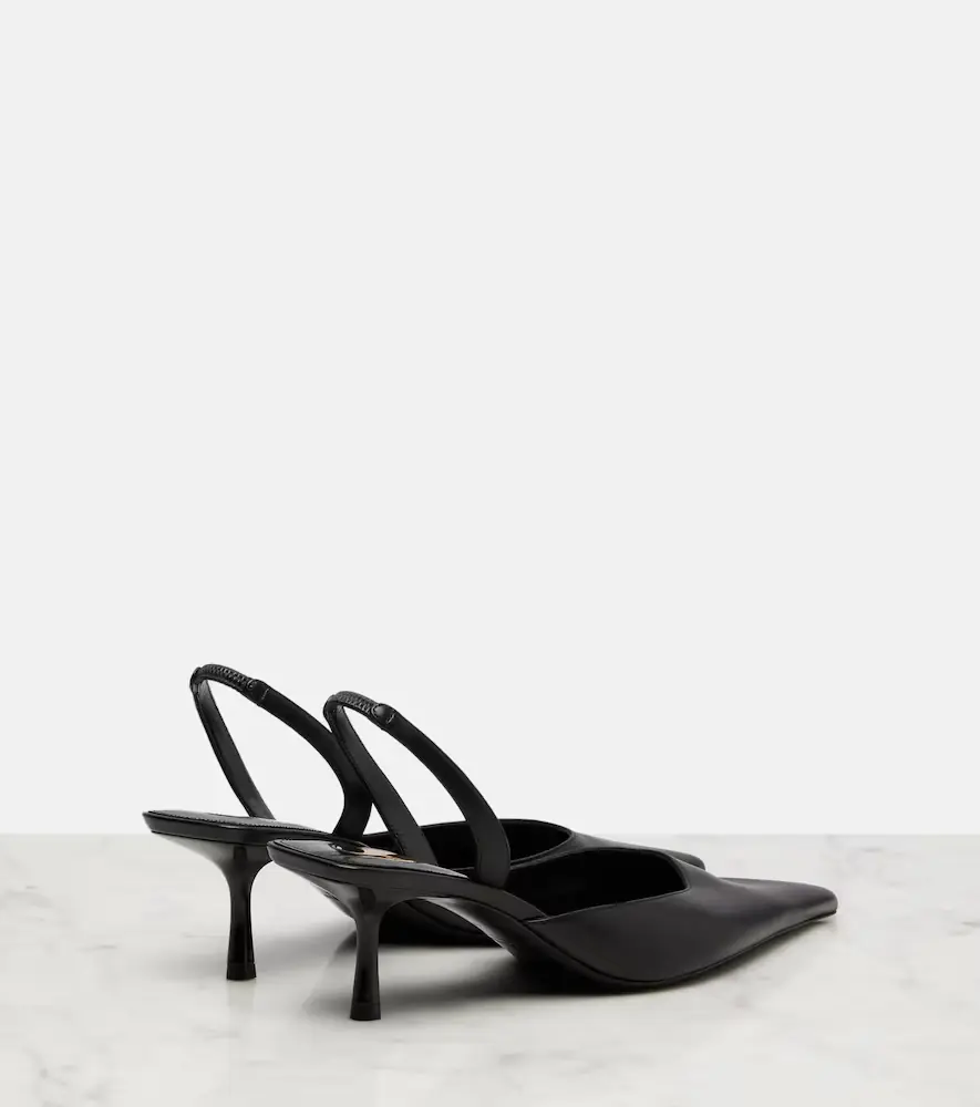 Saint Laurent Misty 55 leather slingback pumps | Thumbnail 3 Saint Laurent Misty 55 leather slingback pumps | Thumbnail 3
