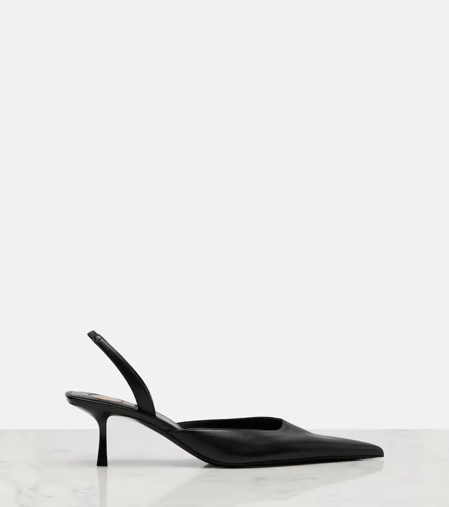Saint Laurent Misty 55 leather slingback pumps | Thumbnail 4 Saint Laurent Misty 55 leather slingback pumps | Thumbnail 4
