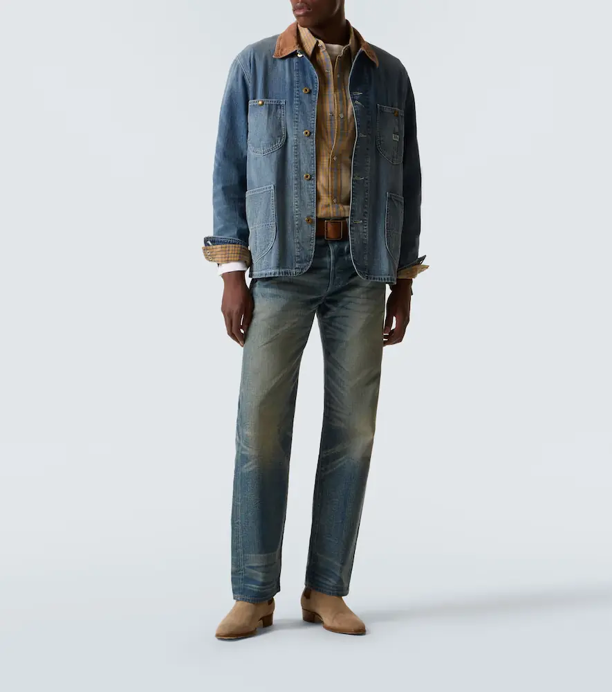 RRL Stockton corduroy-trimmed denim jacket | Thumbnail 2 RRL Stockton corduroy-trimmed denim jacket | Thumbnail 2