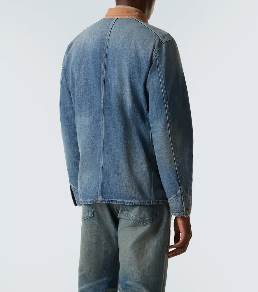 RRL Stockton corduroy-trimmed denim jacket | Thumbnail 4 RRL Stockton corduroy-trimmed denim jacket | Thumbnail 4