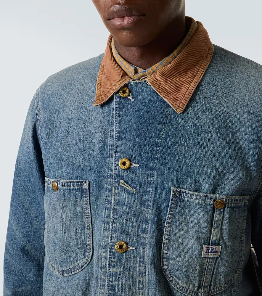 RRL Stockton corduroy-trimmed denim jacket | Thumbnail 6 RRL Stockton corduroy-trimmed denim jacket | Thumbnail 6
