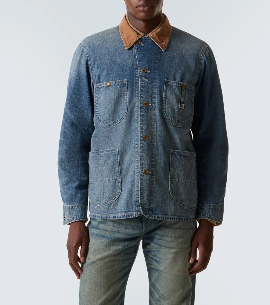 RRL Stockton corduroy-trimmed denim jacket | Thumbnail 7 RRL Stockton corduroy-trimmed denim jacket | Thumbnail 7