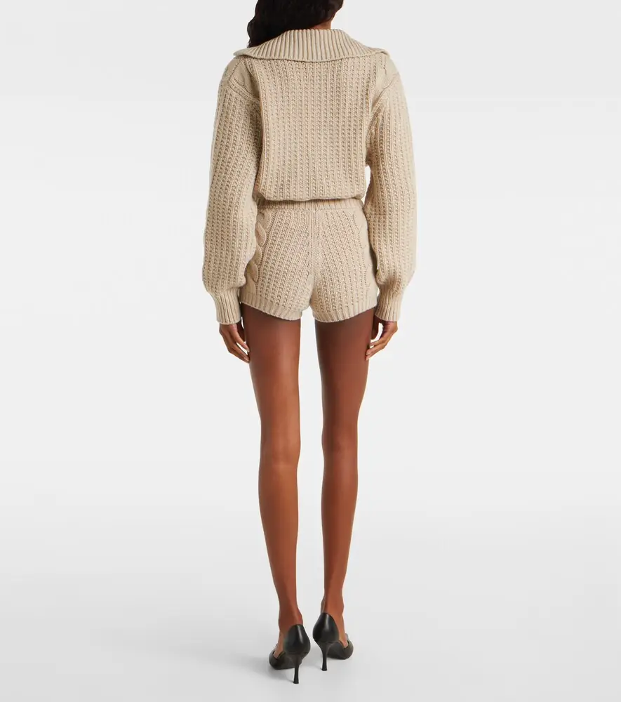 Magda Butrym Cable-knit cashmere shorts | Thumbnail 2