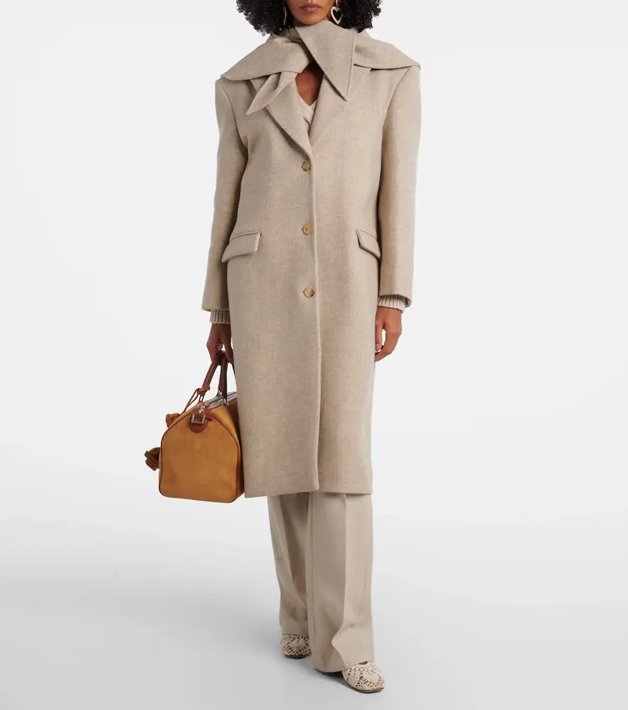 Magda Butrym Scarf-detail wool and silk coat | Thumbnail 2 Magda Butrym Scarf-detail wool and silk coat | Thumbnail 2