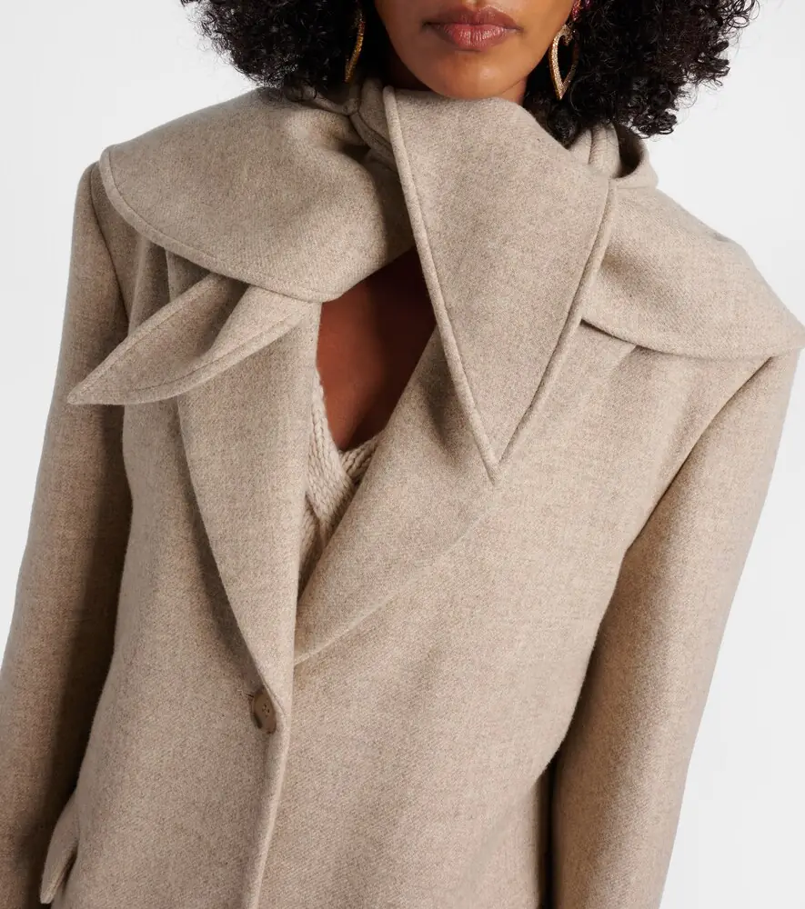 Magda Butrym Scarf-detail wool and silk coat | Thumbnail 6 Magda Butrym Scarf-detail wool and silk coat | Thumbnail 6