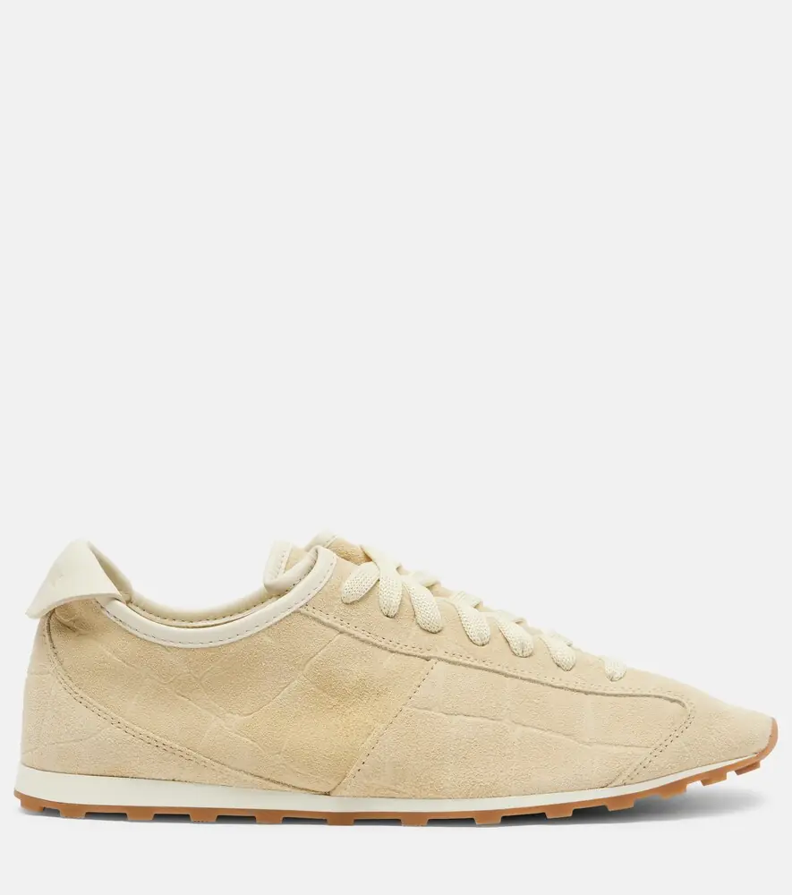 Jacquemus Tennis croc-effect suede sneakers | Thumbnail 4