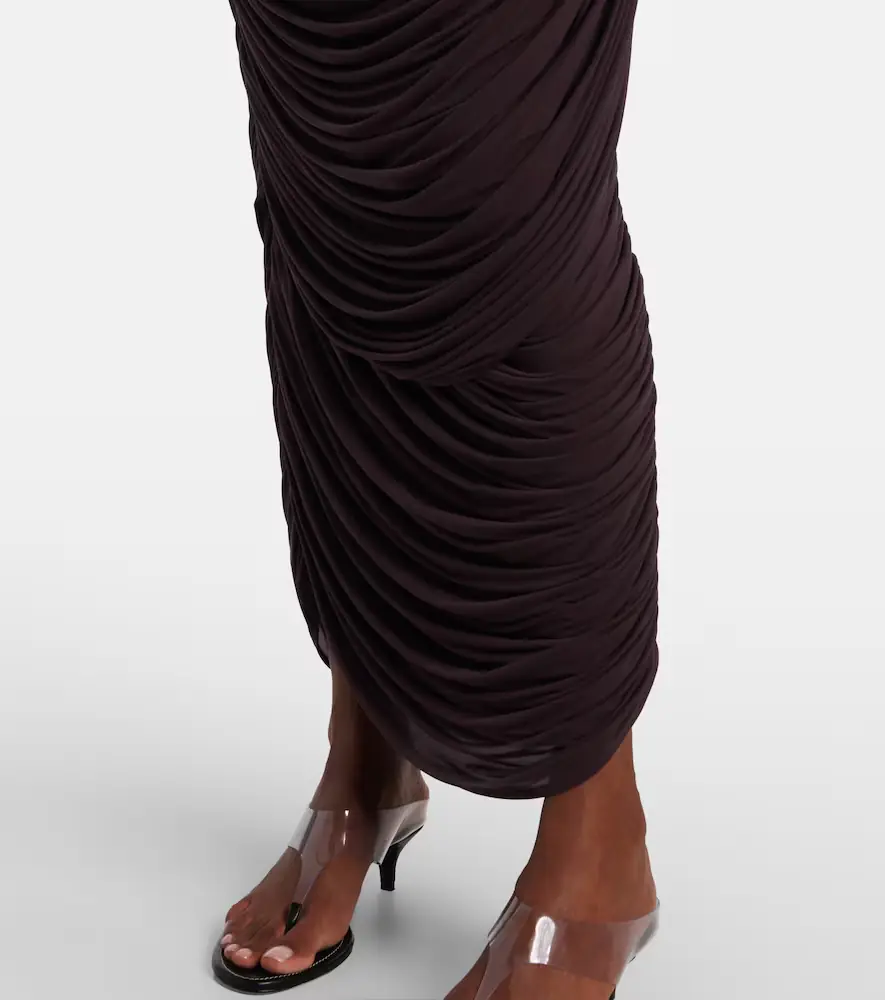 Magda Butrym Draped high-rise maxi skirt | Thumbnail 2 Magda Butrym Draped high-rise maxi skirt | Thumbnail 2