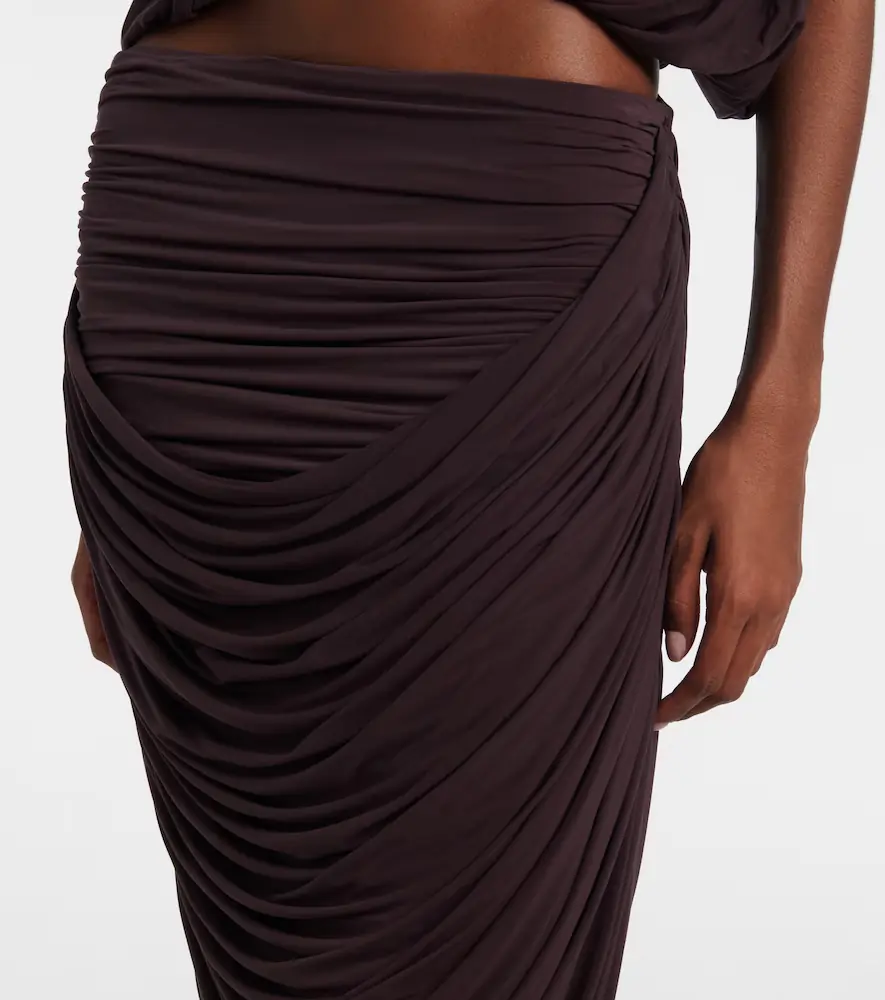 Magda Butrym Draped high-rise maxi skirt | Thumbnail 3 Magda Butrym Draped high-rise maxi skirt | Thumbnail 3