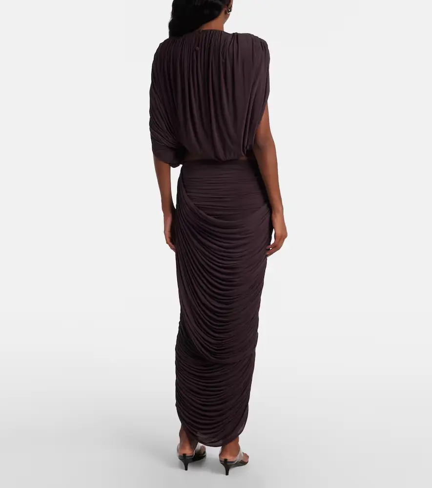 Magda Butrym Draped high-rise maxi skirt | Thumbnail 5 Magda Butrym Draped high-rise maxi skirt | Thumbnail 5