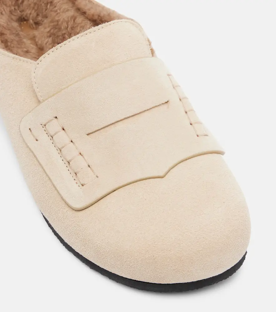 Jacquemus Shearling-lined suede mules | Thumbnail 2 Jacquemus Shearling-lined suede mules | Thumbnail 2