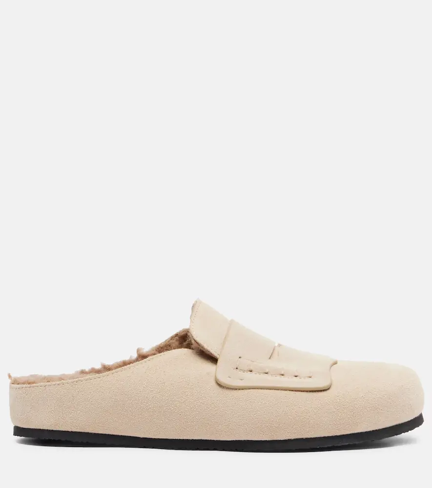 Jacquemus Shearling-lined suede mules | Thumbnail 4 Jacquemus Shearling-lined suede mules | Thumbnail 4