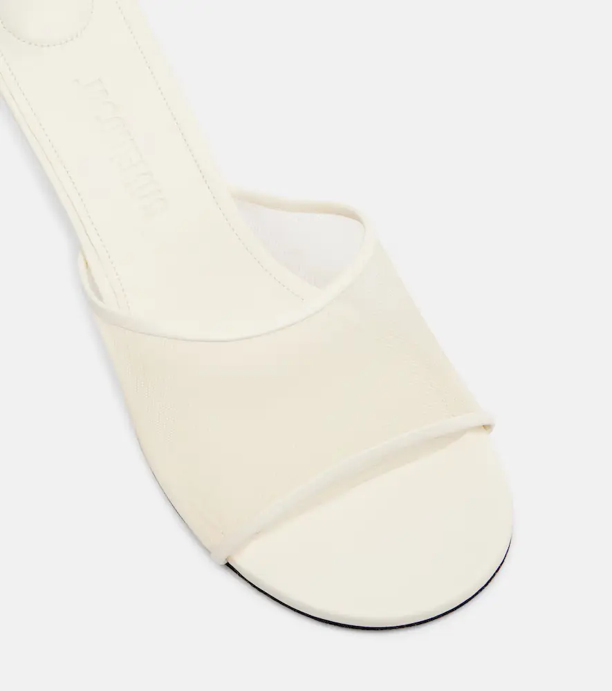 Jacquemus Leather-trimmed canvas sandals | Thumbnail 4