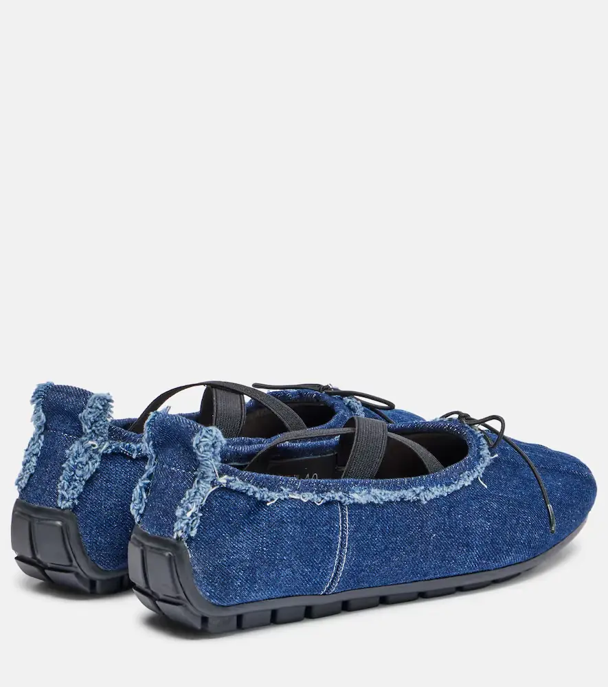 Simone Rocha Ballerina Grip denim ballet flats | Thumbnail 4 Simone Rocha Ballerina Grip denim ballet flats | Thumbnail 4