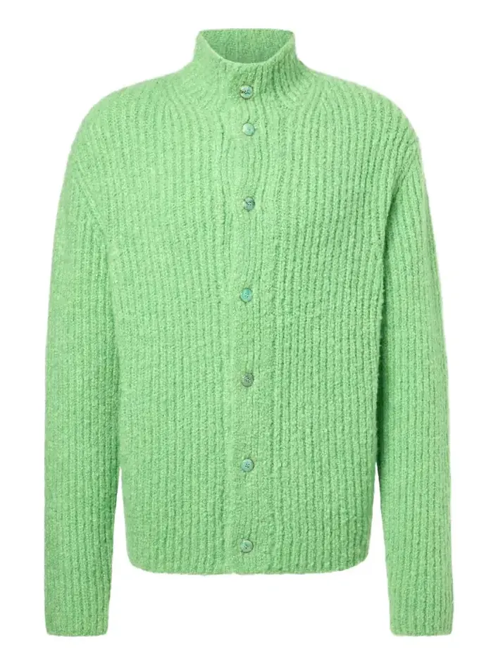 God’s True Cashmere Ribbed-knit cashmere bouclé cardigan
