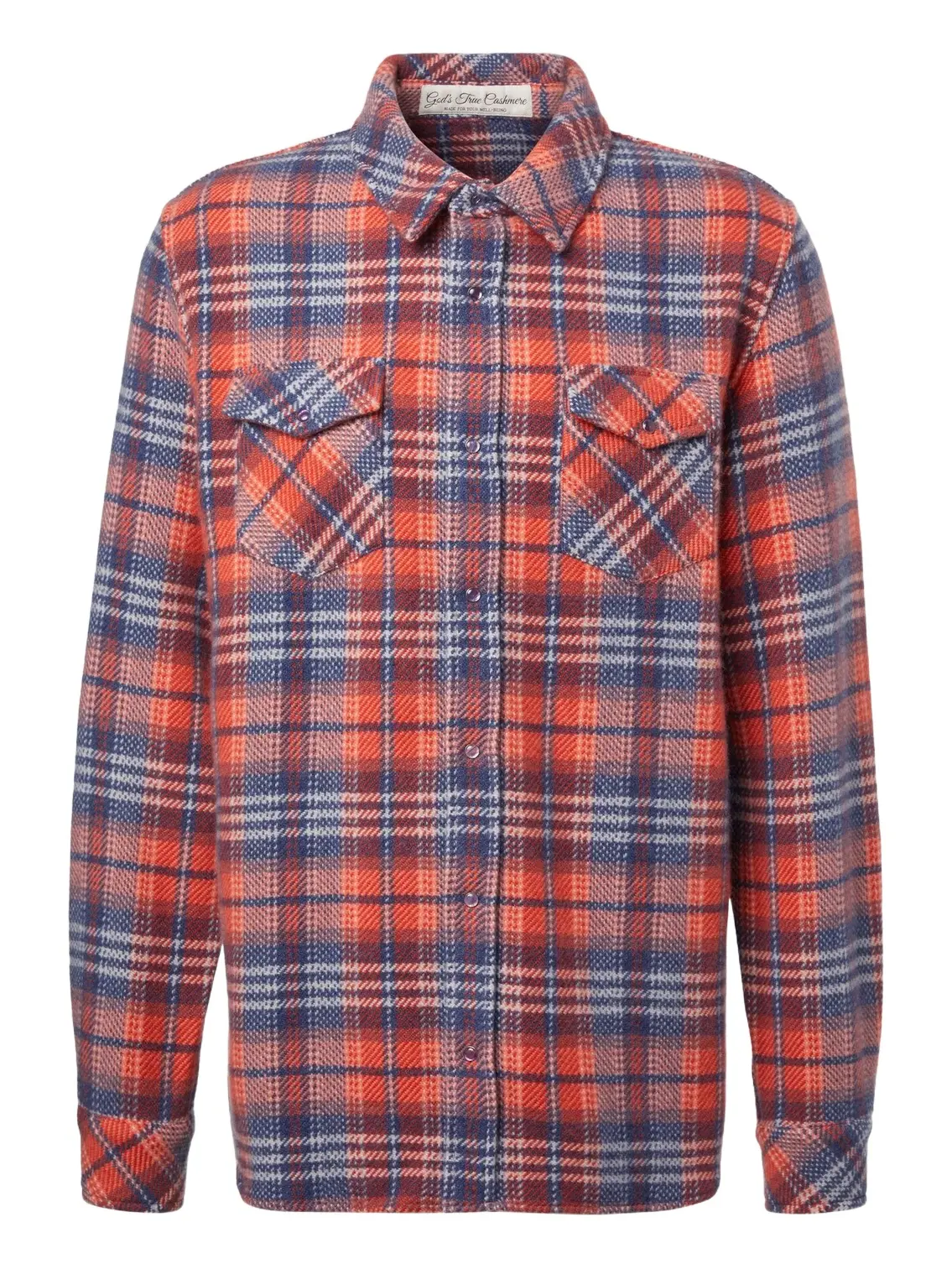 Americana cashmere shirt with amethyst Americana cashmere shirt with amethyst