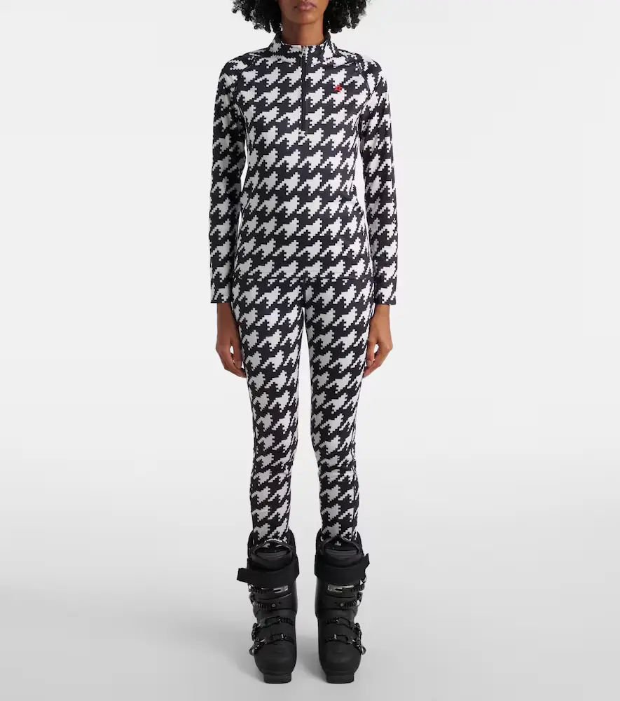 Perfect Moment Houndstooth ski top | Thumbnail 2