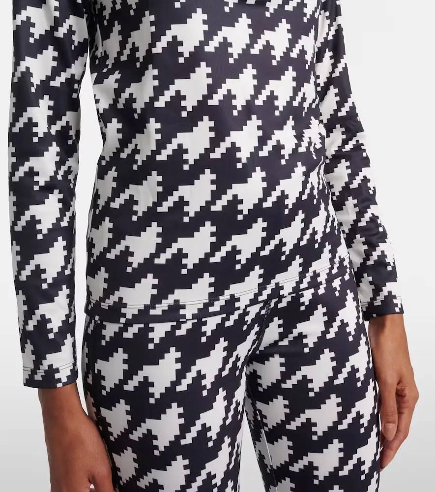 Perfect Moment Houndstooth ski top | Thumbnail 4