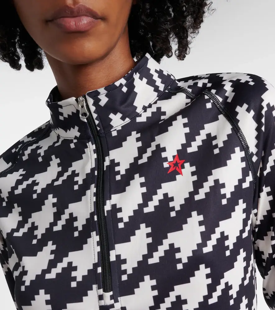 Perfect Moment Houndstooth ski top | Thumbnail 5