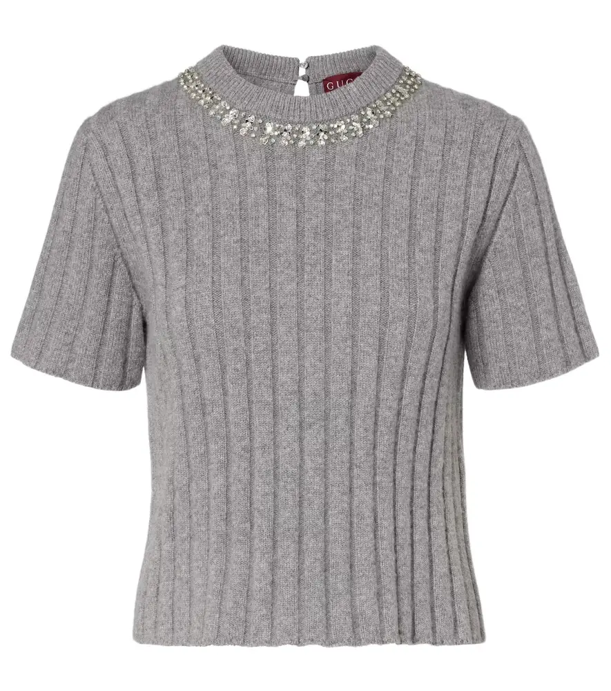 Gucci Embellished wool and cashmere sweater | Image 1 Gucci Embellished wool and cashmere sweater | Image 1