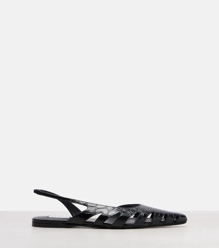Alaïa Alaïa Croc-effect leather slingback flats | Thumbnail 3 Alaïa Alaïa Croc-effect leather slingback flats | Thumbnail 3