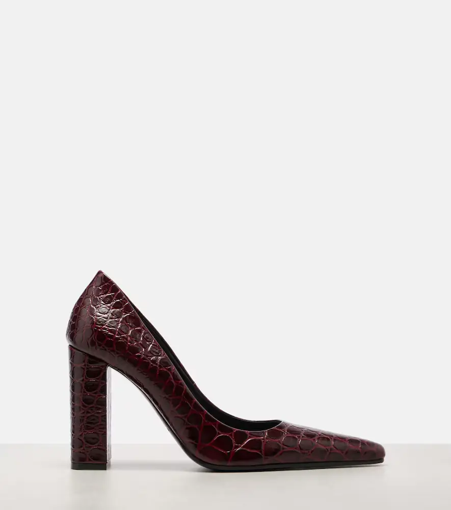 ALAÏA Pointy 90 croc-effect leather pumps | Thumbnail 2 ALAÏA Pointy 90 croc-effect leather pumps | Thumbnail 2