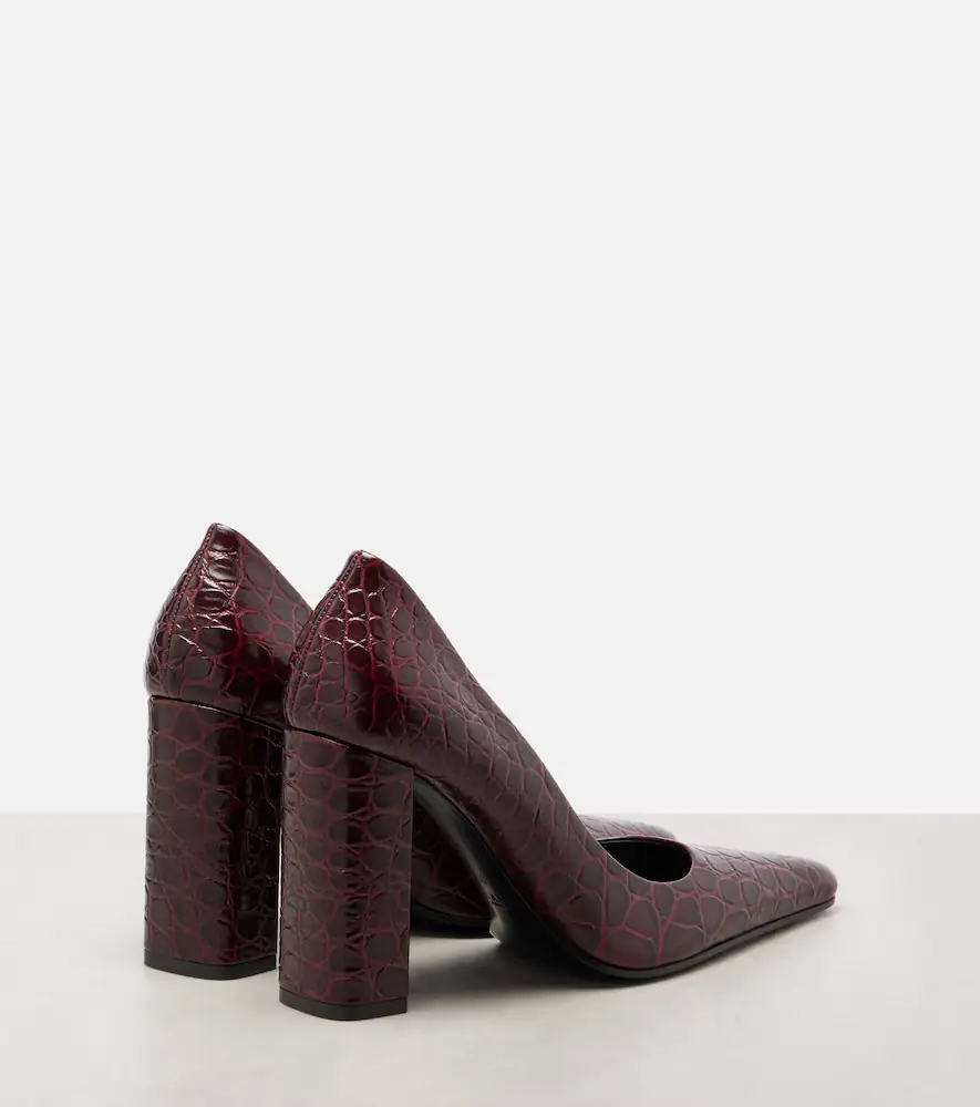 ALAÏA Pointy 90 croc-effect leather pumps | Thumbnail 3 ALAÏA Pointy 90 croc-effect leather pumps | Thumbnail 3