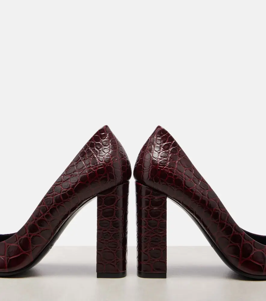 ALAÏA Pointy 90 croc-effect leather pumps | Thumbnail 4 ALAÏA Pointy 90 croc-effect leather pumps | Thumbnail 4