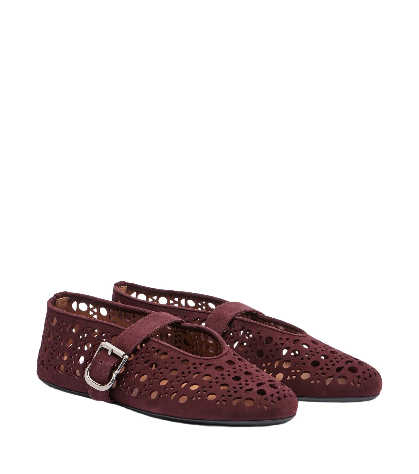 Alaïa Alaïa Vienne suede ballet flats