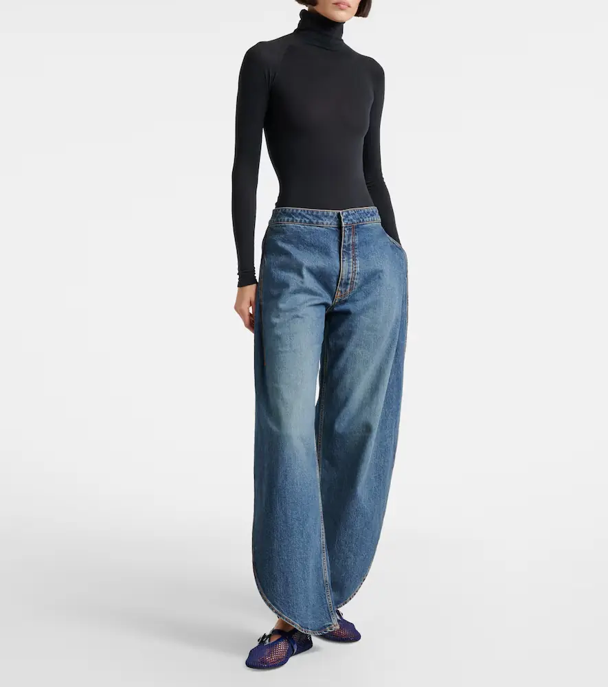 Alaïa Alaïa Leather-trimmed fishnet ballet flats | Thumbnail 5 Alaïa Alaïa Leather-trimmed fishnet ballet flats | Thumbnail 5