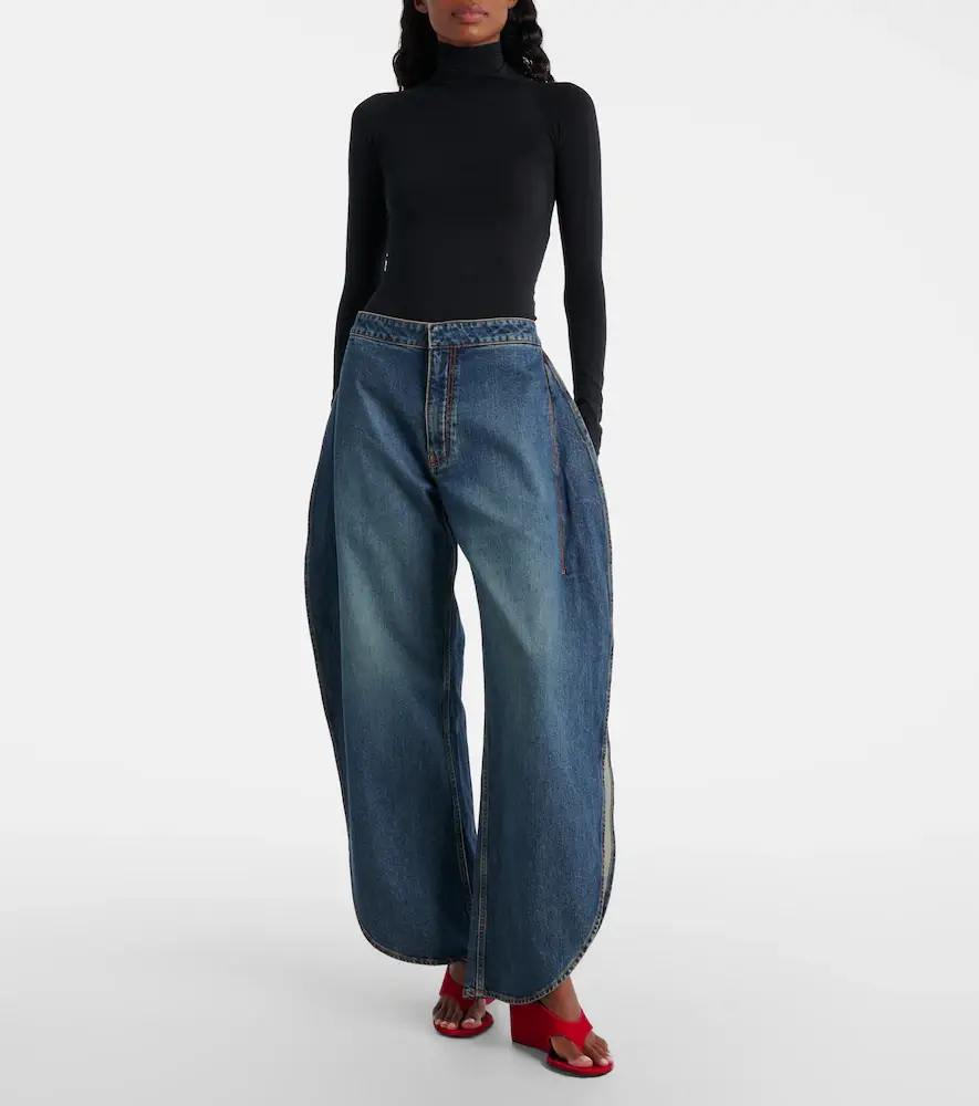Alaïa Alaïa Cube 75 velvet wedge thong sandals | Thumbnail 5 Alaïa Alaïa Cube 75 velvet wedge thong sandals | Thumbnail 5