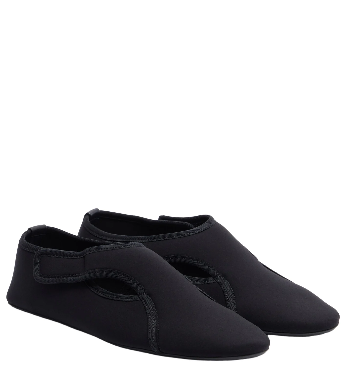 Alaïa Alaïa Flex leather-trimmed ballet flats