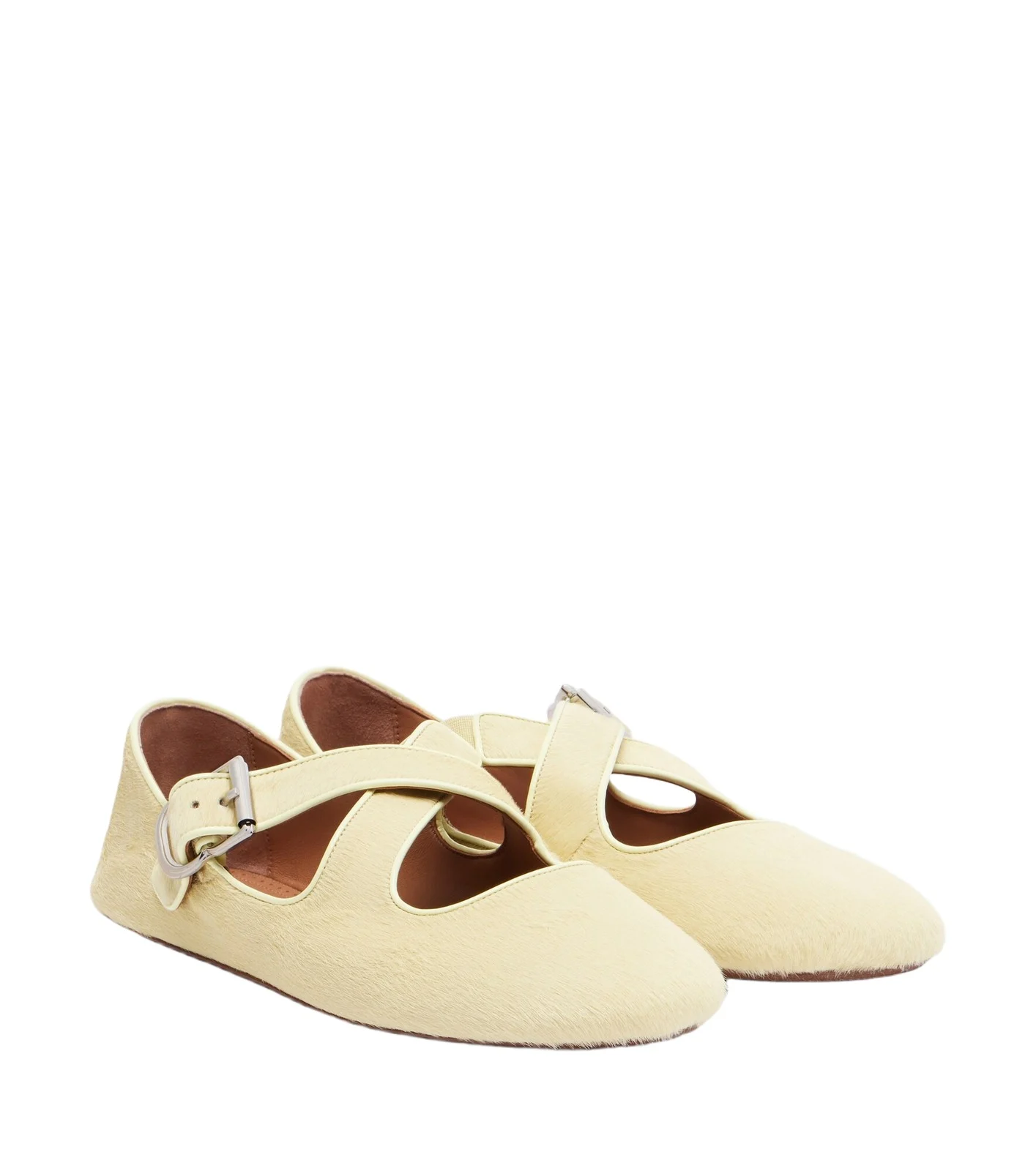 Calf hair ballet flats Calf hair ballet flats