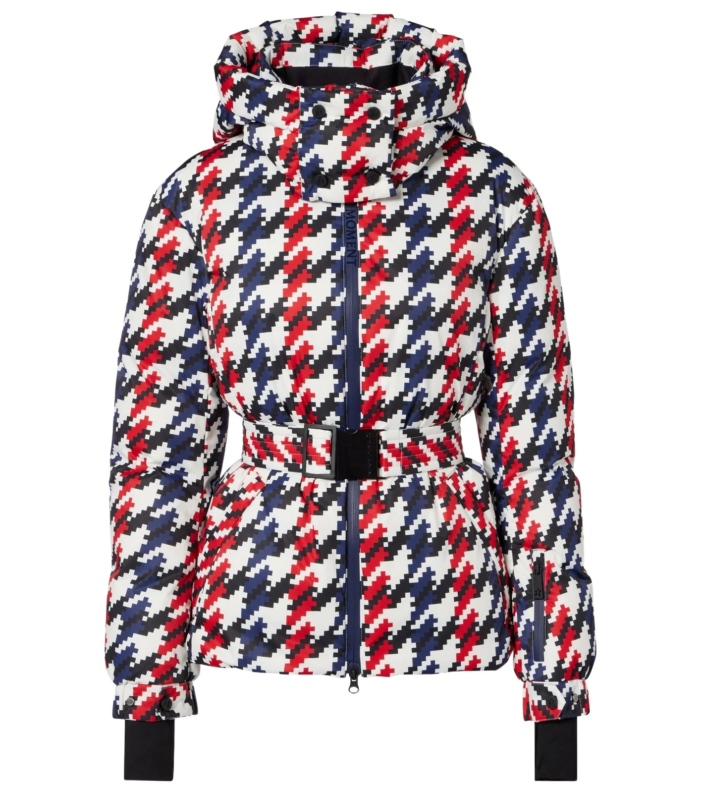 Candice houndstooth down ski jacket Candice houndstooth down ski jacket