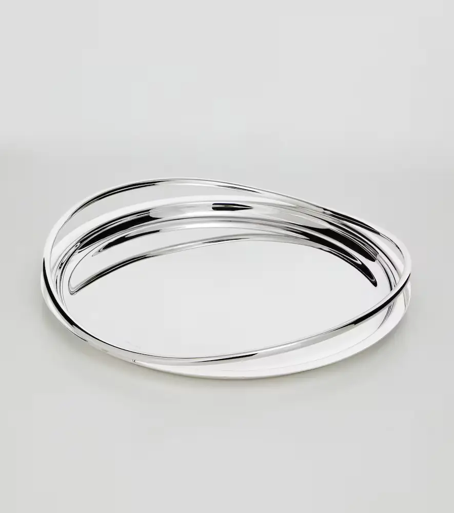 Christofle Vertigo silver-plated tray by Andrée Putman | Thumbnail 4