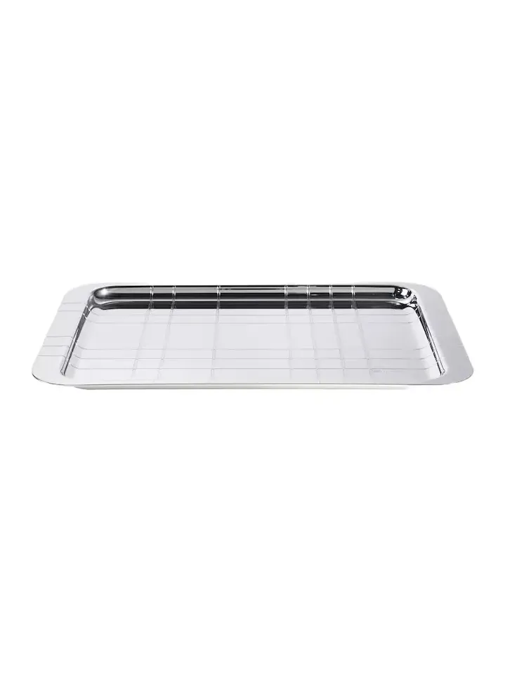 Christofle Graphik silver-plated tray