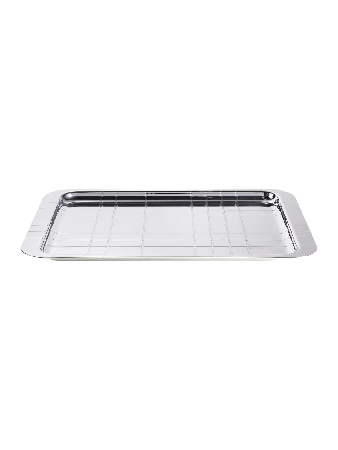 Christofle Graphik silver-plated tray