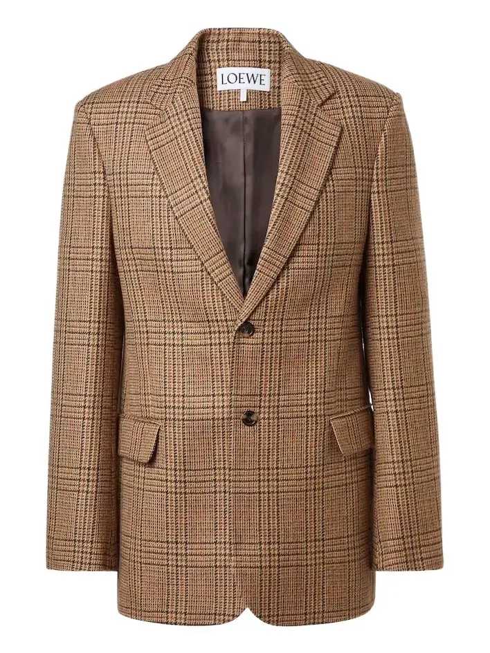 Loewe Prince of Wales check wool blazer