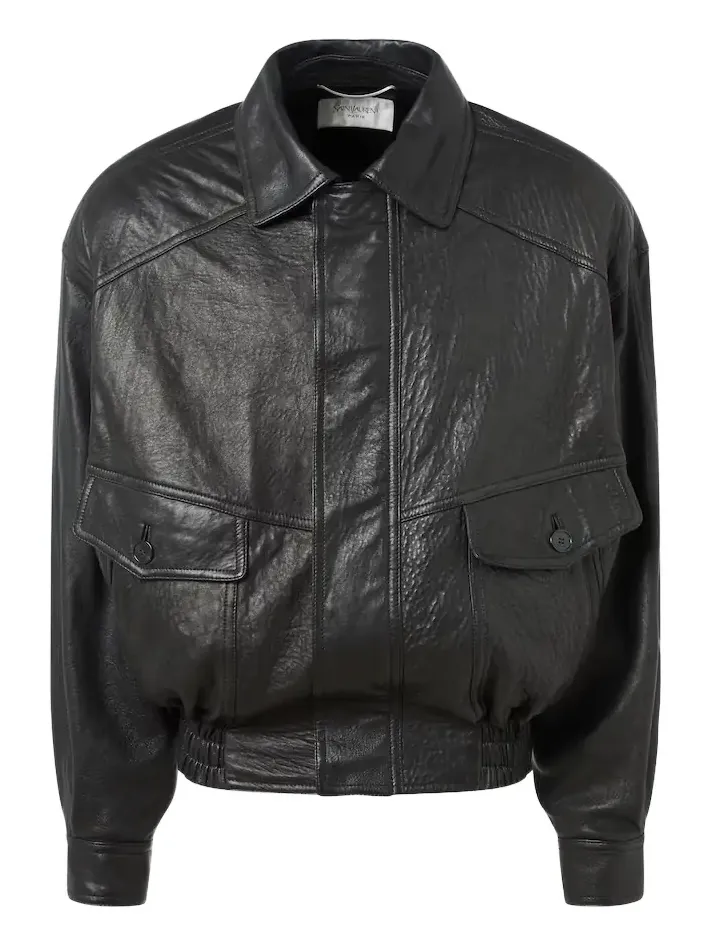 Leather bomber jacket Leather bomber jacket