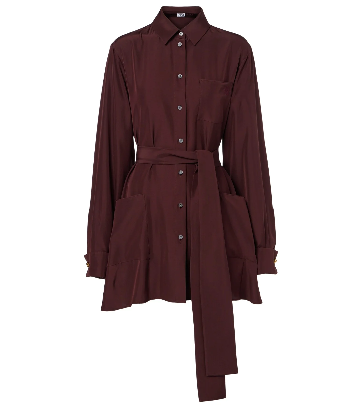 Belted silk blouse Belted silk blouse