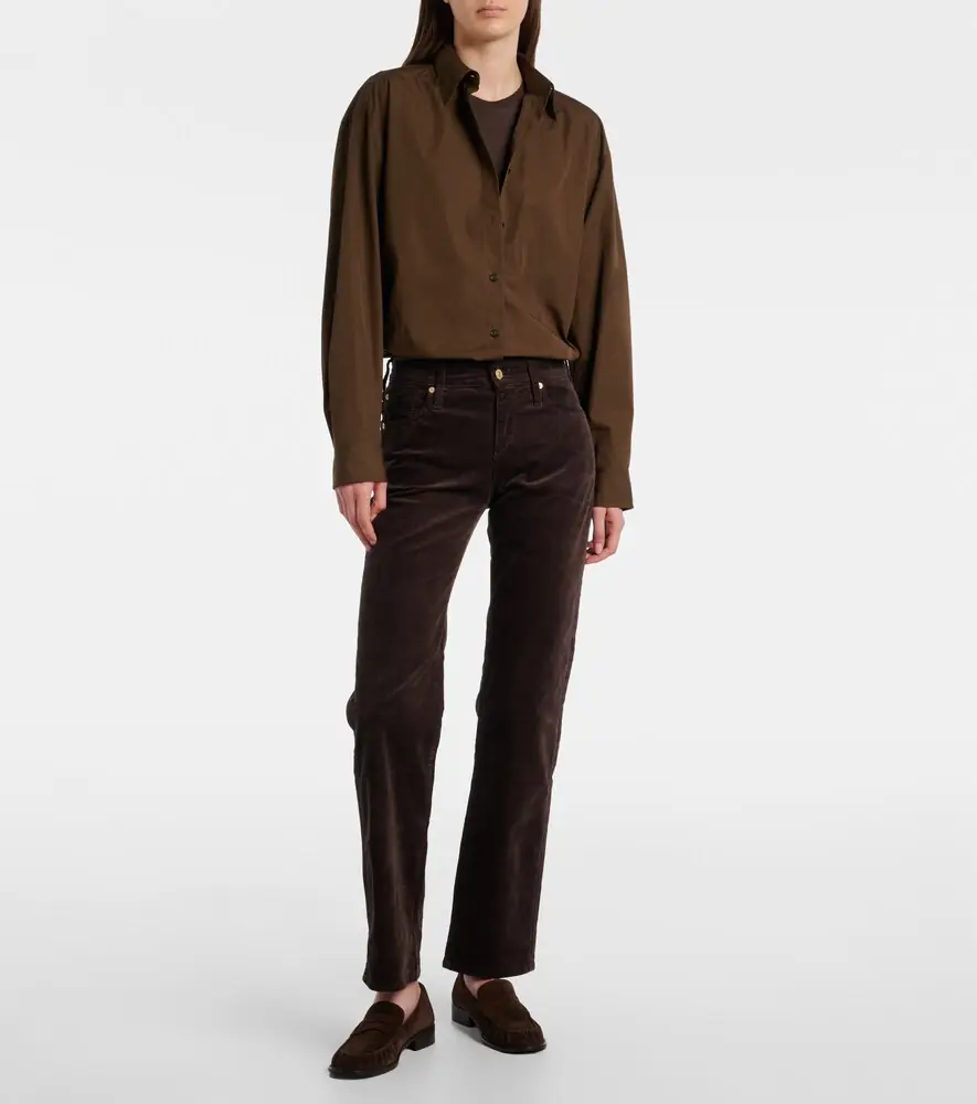 7 For All Mankind Calie Straight cotton-blend cordury flared pants | Thumbnail 3 7 For All Mankind Calie Straight cotton-blend cordury flared pants | Thumbnail 3