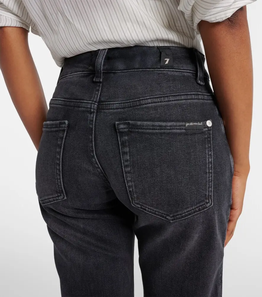 7 For All Mankind Calie Straight cropped mid-rise straight jeans | Thumbnail 5 7 For All Mankind Calie Straight cropped mid-rise straight jeans | Thumbnail 5