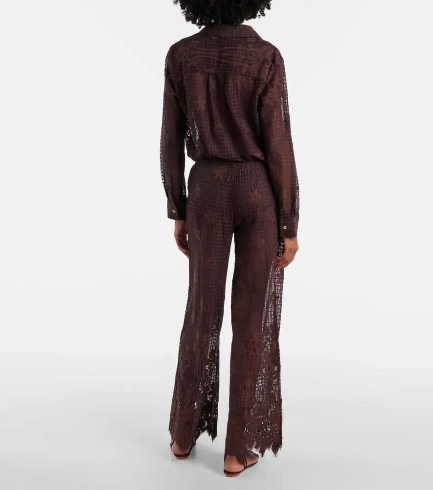 Melissa Odabash Etta cotton-blend lace wide-leg pants | Thumbnail 2 Melissa Odabash Etta cotton-blend lace wide-leg pants | Thumbnail 2